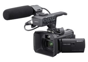 The Sony HXR-NX70U high-definition camera. Professional Podcasts has acquired two of these cameras for enhanced quality productions for its clients.