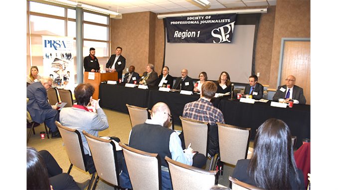 PRSA-NJ Meet the Media Panel at Rutgers University, Piscataway, NJ, April 5, 2018. (Photo by Robert Bugai)