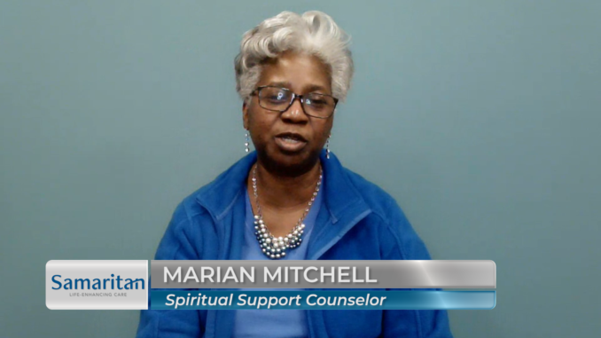 Marian Mitchell, a spiritual support counselor at Samaritan Life-Enhancing Care, was one of two employee hosts for the healthcare group's first-ever virtual gala, produced with live and tape segments for broadcast Feb. 6 by The Lubetkin Media Companies